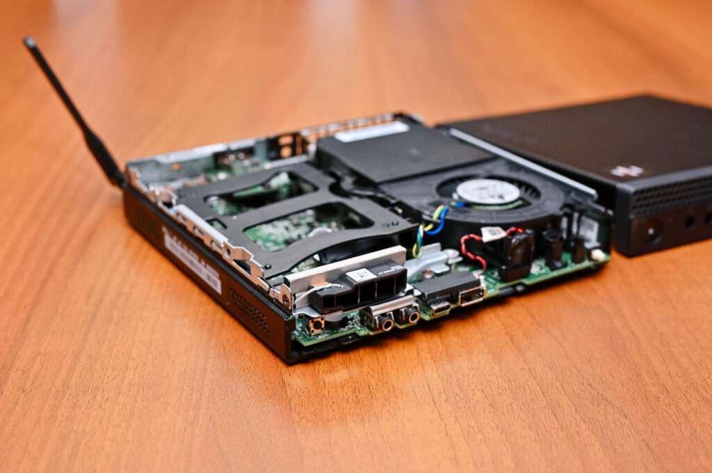 Hard Drive opened to see circuit board and inner workings